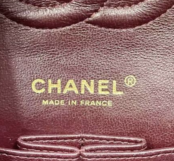 Interior Chanel stamp used as one part of a wider authentication review